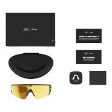 Oakley Sonnenbrille Meta Vanguard 800104 (Glasfarbe: Prizm 24k) schwarz - 1 Brille mit Hartschalenetui
